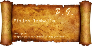 Pitino Izabella névjegykártya